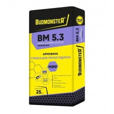 BudmonsteR BM 5.3 М-250 Стяжка для пола цементная армированная 5-40 мм (25 кг)