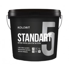 Kolorit Standart 5 Краска интерьерная латексная матовая база А (12,6 кг/9 л)