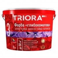 Triora Фарба глибокоматова інтер'єрна латексна (14 кг/10 л)