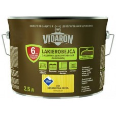 VIDARON L02 Лакобейц морилка захисно-декоративна для дерева золота сосна (2,5 л)