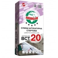 Anserglob BCT-20 Стартовая штукатурка цементно-известковая 5-30 мм, 25 кг