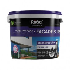 Rolax Fasade Super Краска фасадная акриловая матовая белая (1,4 кг/1 л)