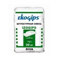 Ekogips Izogips Штукатурка гипсовая (слой 5-50 мм) универсальная (25 кг)