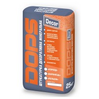 Dops Декоративная штукатурка короед, зерно 2,5 мм, белая, 25 кг